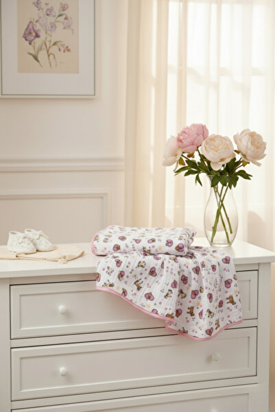 Salvia Dione Muslin Baby Blanket - Multi-Purpose Cotton Muslin Blanket, 100% Cotton 4 Seasons Cloth Patterned Blanket