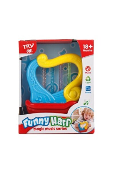 CREATIVE Toy harp with lights and sounds, for children 18 months+, plastic, 13 x 6 x 16 cm, multicolor