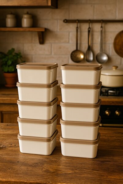 Pink Cat Kitchen 10 Pieces Storage Container Hard Plastic Modern New Design