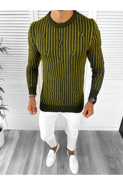 dehaine Men's striped sweater, T3711