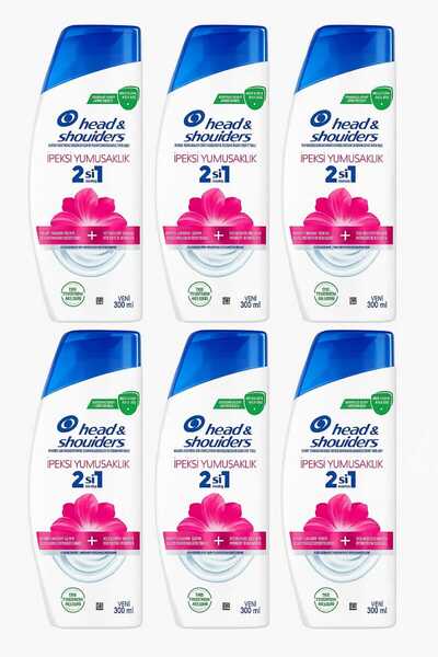 Head & Shoulders İpeksi Yumuşaklık 2si1 Arada Şampuan 6x300 ml