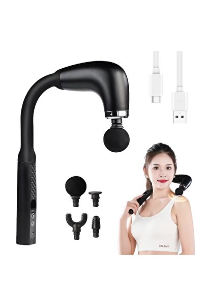 OEM Aparat de masaj premium, tip pistol cu ​​mâner extins, 4 capete interschi...