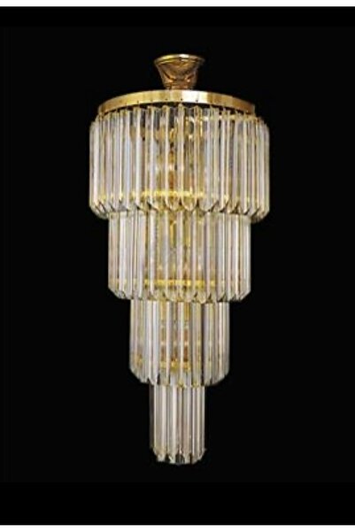 Cristalin Aydınlatma Crystal Modern Gold Taşlı Avize