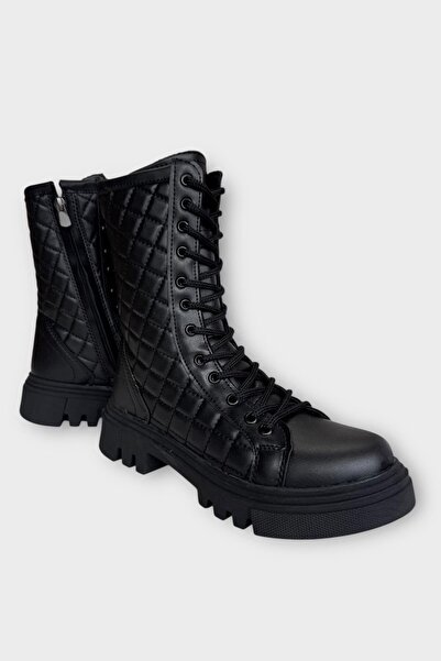 Liger Winter Side Zipper Long Women's Boots Black