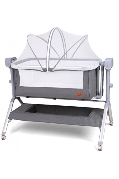 L-Sun Pătuț 3 în 1 pentru bebeluși - Balansoar convertibil, Co-Sleeper, 5 niv...