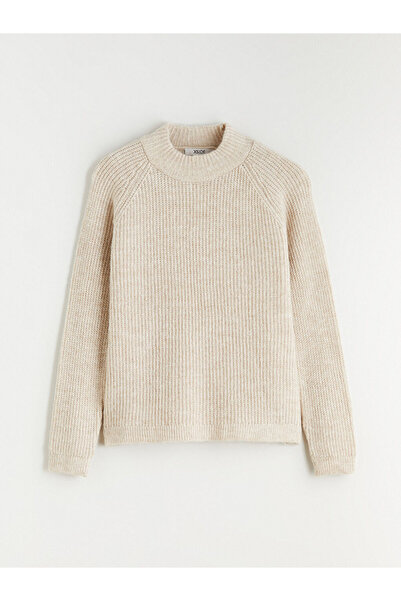 LC Waikiki Xsidebeige Half Turtleneck Women's Knit Sweater