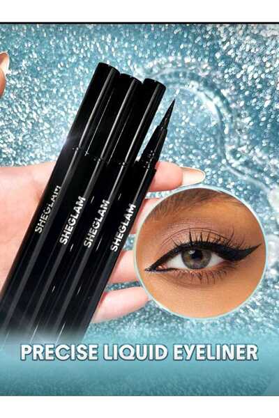 SHEGLAM Pro Precision Suya Dayanıklı Likit Eyeliner – Siyah