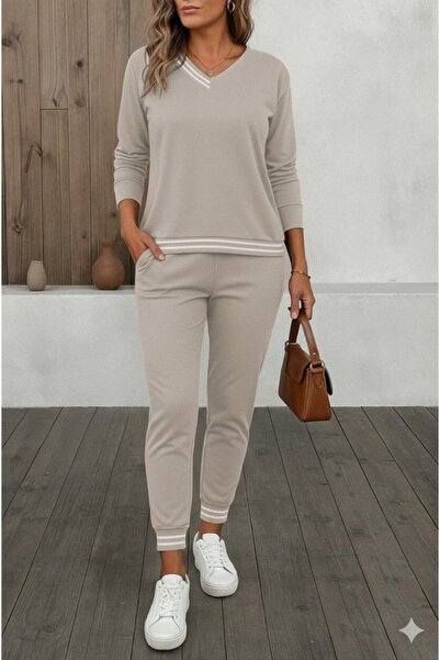 JANES Women's Long Sleeve Rib Detail Viscose Two Thread Double Suit