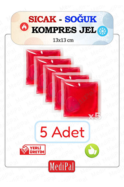 MediPal 5 Adet Termojel - Kırmızı - Çok Amaçlı Jel Kompres – , Bel, Boyun, Ek...