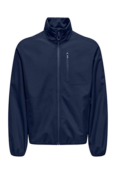 Only & Sons Onsodense Softshell Bomber Jacket Navy Blue for Men 22035755