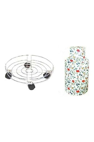 samas غطاء أسطوانة غاز + حامل أسطوانة غاز (أساسي)، متعدد الألوان، 30 سم