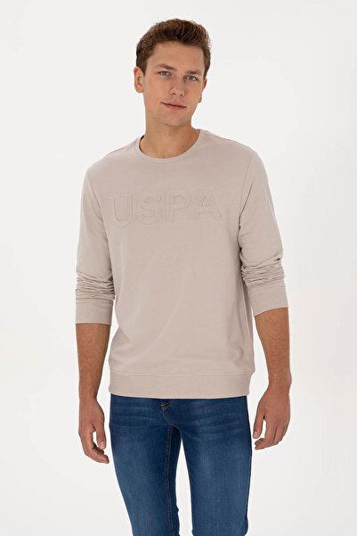 U.S. Polo Assn. Jellysk025 Stone Men's Sweatshirt 2226878