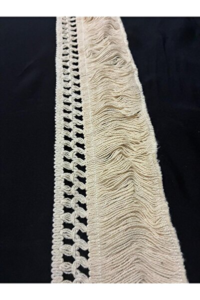 ULUPAMİR Krem Kahve Püskül Saçak