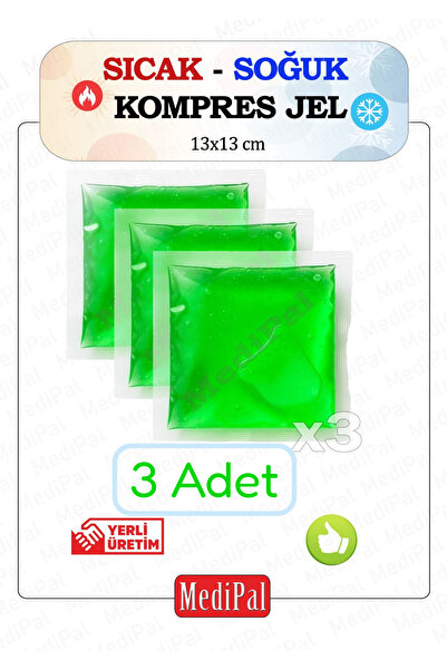 MediPal 3 Adet Termojel - Yeşil - Çok Amaçlı Jel Kompres – , Bel, Boyun, Ekle...