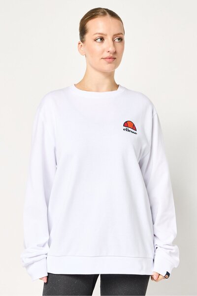 Ellesse Women Sportswear Fit Long Sleeve Outdoor Sweatshirt, White