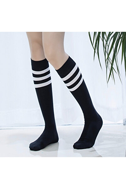 OEM Long cotton socks with white stripes – 2 pairs / pack