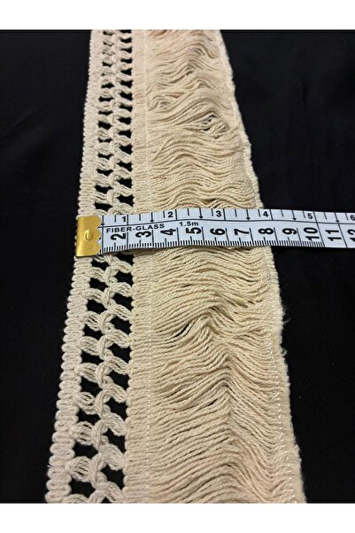 ULUPAMİR Krem Kahve Püskül Saçak