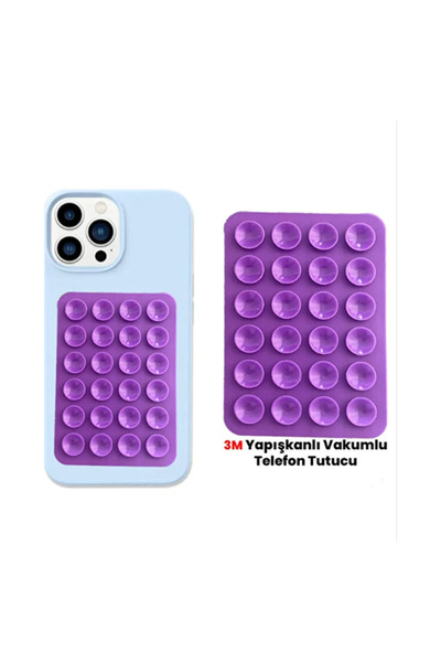 EMXTECH Silikon Vakumlu Telefon Tutucu, Cep Telefonu için Silikon Yapışkanlı,...