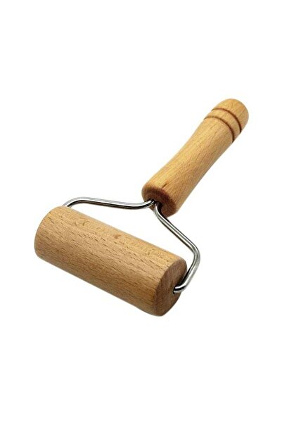 GENERIC4 أداة فرد عجينة البيتزا الخشبية، بنية، 12 سم