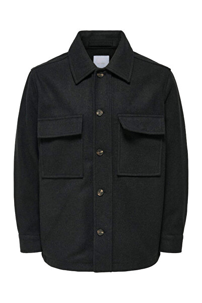 Only & Sons Onskane Shacket Dark Gray Men's Jacket 22034727