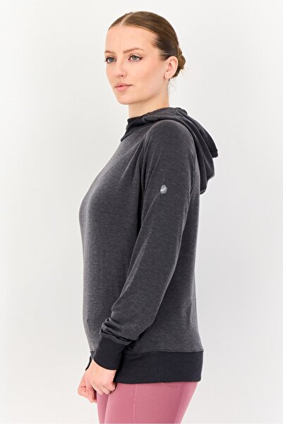 Asics Women Sportswear Fit Long Sleeve Running Hoodie, Dark Grey