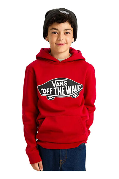 Vans Düz Erkek Çocuk Kırmızı Sweatshırt VN000JYD14A1-Style 76 PO