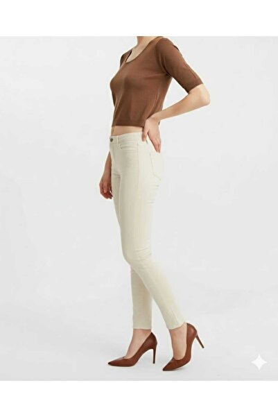 Trn JNS Alena Skinny Fit Comfortable Beige Skinny Jeans