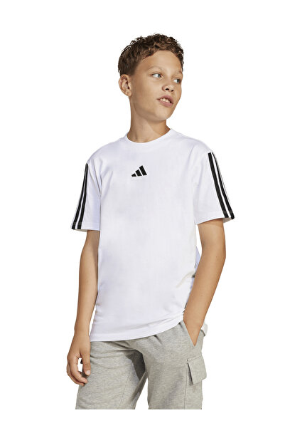 adidas Απλό λευκό μπλουζάκι για αγόρια JD6488 J 3S TEE 160