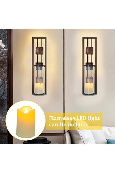 Shelving Solution Wall Sconce Candle Holder Metal Wall Decorations for Living Room, Bathroom, Dining