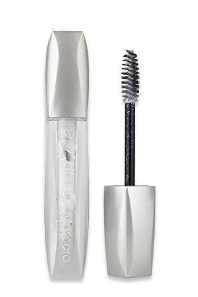 Femmelogy Profesyonel Gümüş Simli Maskara Şeffaf Jel Yapılı Işıltılı Glitter Top Coat