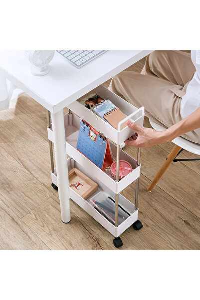 OEM Organizator de bucătărie subțire, cu 3 niveluri și roți