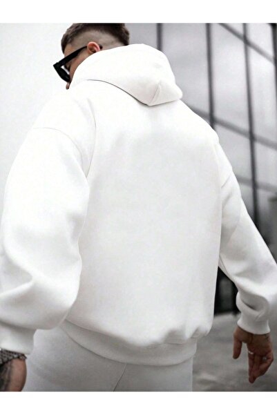 darkopia Unisex Men's Women's Graphite Printed Oversized 3 Thread K Hooded Tracksuit Set