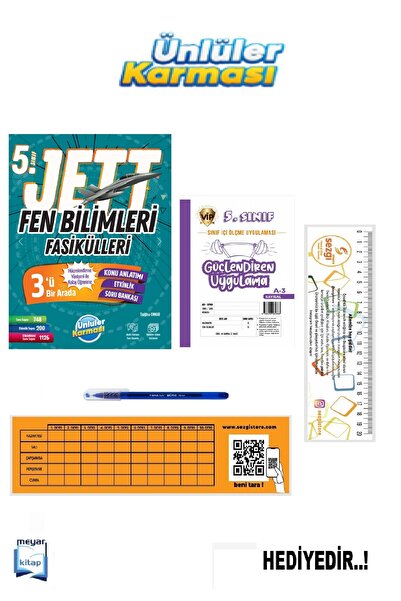 Ünlüler Karması Ünlüler 5.Sınıf Jett Fen Bilimleri Fasikülleri (Güncel Baskı)...