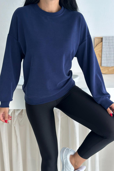 Mogi Butik Țesătură modal premium guler rotund Swea pentru femei tricou 3112