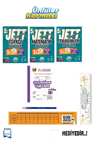 Ünlüler Karması Ünlüler 5.Sınıf Jett Türkçe-Matematik-Fen Bilimleri Fasikülle...