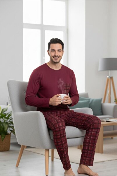 MORRO Comfortable Home Wear Top and Patterned Pajama Bottoms |   Men's Pajama Set