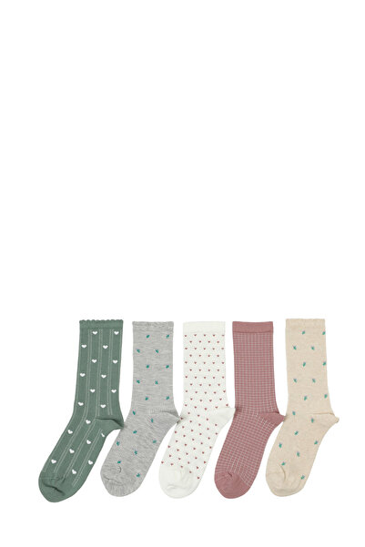 Polaris SPRING LI SKT-W 5PR Pembe Kadın Soket Çorap