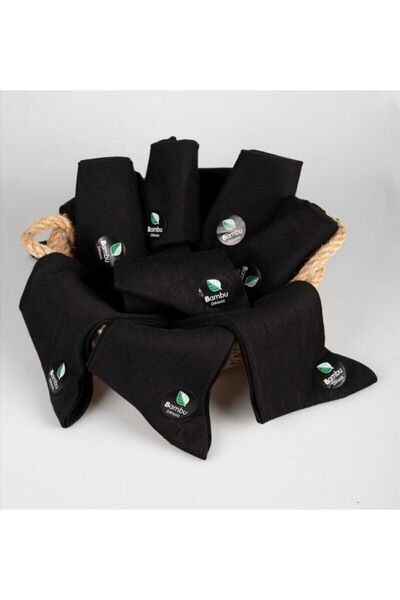 İkonik Socks Erkek 3 Çift Bambu Dikişsiz Siyah Uzun Çorap