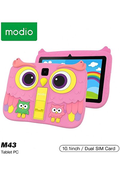 Modio M43 Kids Tablet 10.1" HD IPS | 8GB RAM 512GB ROM | Dual SIM | 5MP/8MP | 8000mAh | Pink