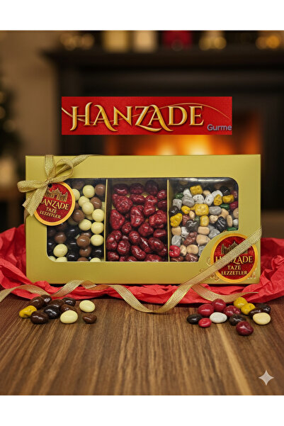 HANZADE GURME HEDİYELİK KAHVE YANI DRAJE MIX 250 GR KAHVE DRAJE ÇAKIL TAŞI DR...
