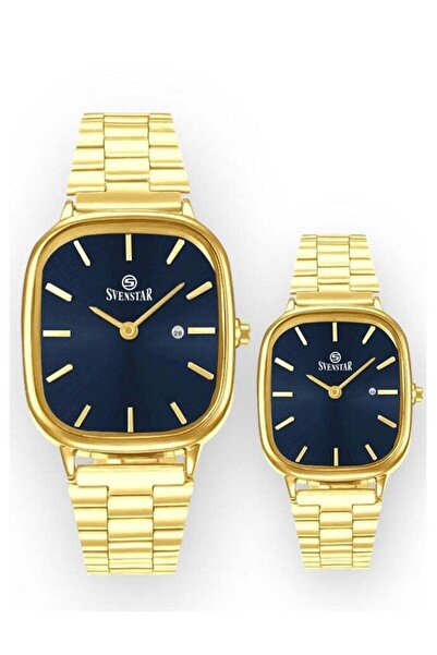 Svenstar Elegant Waterproof Analog Couple Watch Set Date Edition
