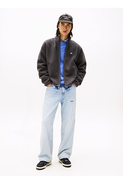 Tommy Jeans Siyah Erkek Sweatmont DM0DM22078PT2 TJM RLX BADGE FZ TEDD