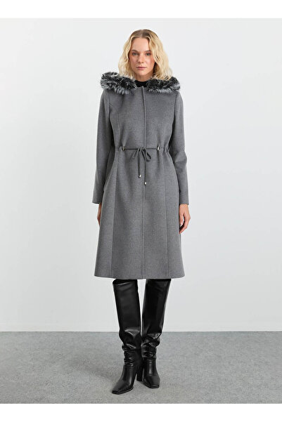 Selen Gri Kadın Kaban 25KSL9528