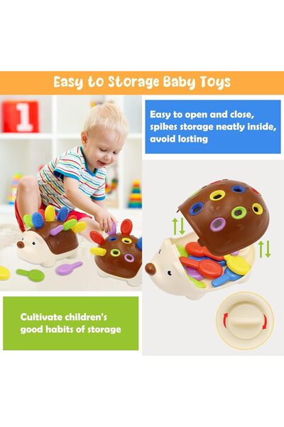 XICEN Stacking & Sorting Toy for Toddlers (Ages 1-3) - Fine Motor & Counting