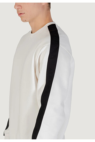 Armani Exchange Men's Regular Fit Cotton Crew Neck Long Sleeve White Sweatshirt Xm001296 Af10818-U0009