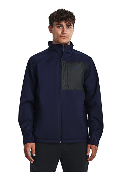 Under Armour 1371586-411-M Shield Jacket Mavi Düz Erkek Mont
