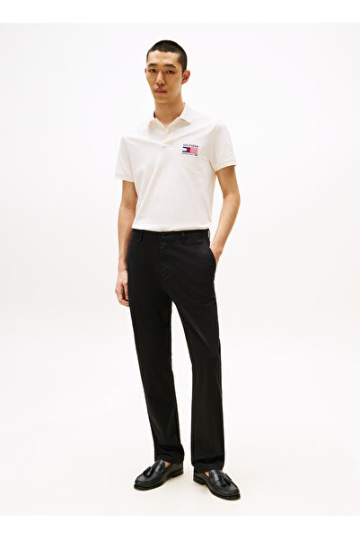 Tommy Hilfiger Sarı Erkek Polo T-Shirt MW0MW39836Z00_HILFIGER FLAG REG POL