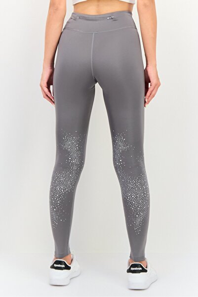 Nike Women Tight Fit Brand Logo Running Tights, Grey