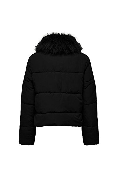 ONLY Maggi Fur Puffer Life Black Women's Coat 15322000