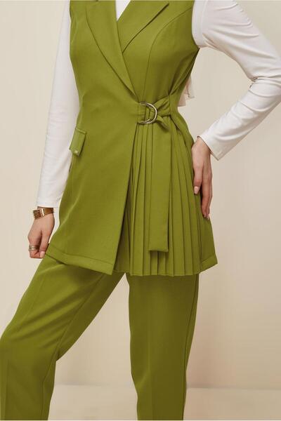Alvina Belted Pants Suit 46042